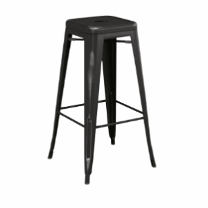 Black Metal Bar Stool