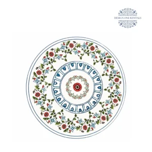 Elie Charger Plate in white background