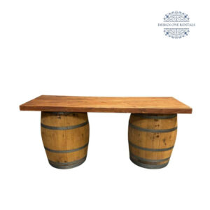Rustic Wine Barrels Table