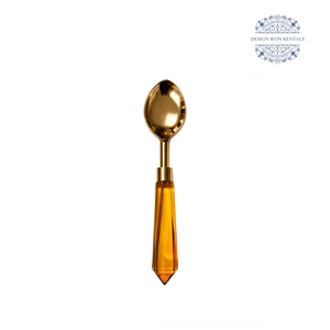 gemma amber collection spoon flatware white background