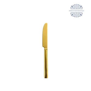 juliette collection flatware dinner knife in white background