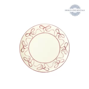 red bow 8inch dinner plate